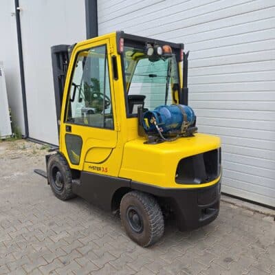 Газокар Hyster H3.5FT – изглед отзад, 3500 кг, 3 м